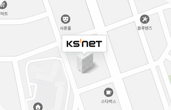 KSNET 오시는 길 지도 — 서울시 서초구 반포대로95